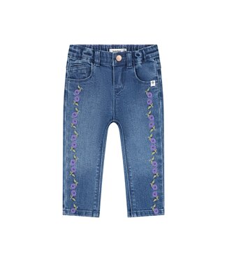 Babyface baby girls denim pants Medium blue denim by Babyface