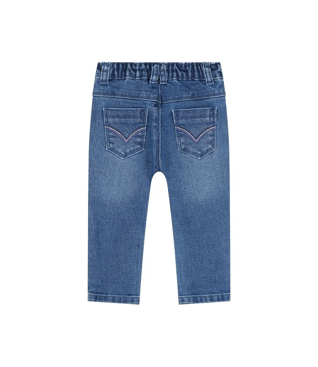 baby girls denim pants Medium blue denim by Babyface