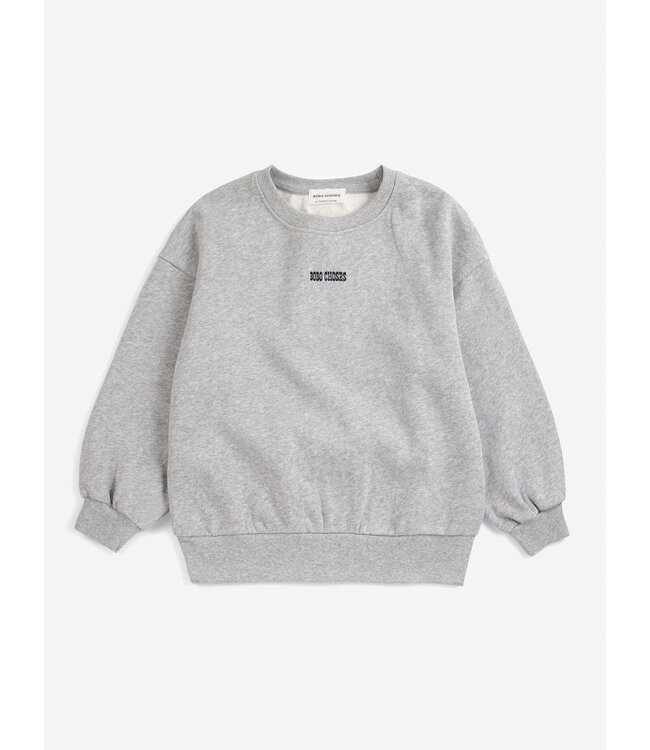 Mush Monster Duo sweatshirt LIGHT HEATHER GREY by Bobo Choses