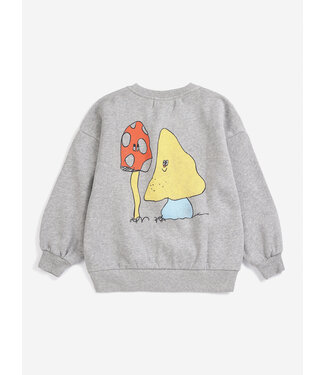 Bobo Choses Mush Monster Duo sweatshirt LIGHT HEATHER GREY by Bobo Choses