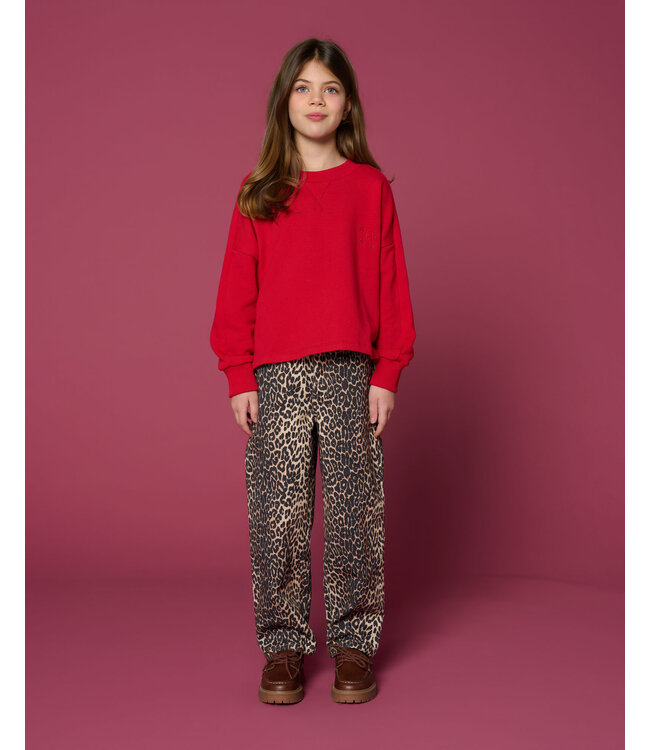 Ballon Fit Jeans | Leopard AOP  by Petit Blush