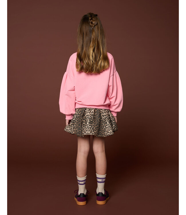 Ballon Skirt | Leopard AOP  by Petit Blush