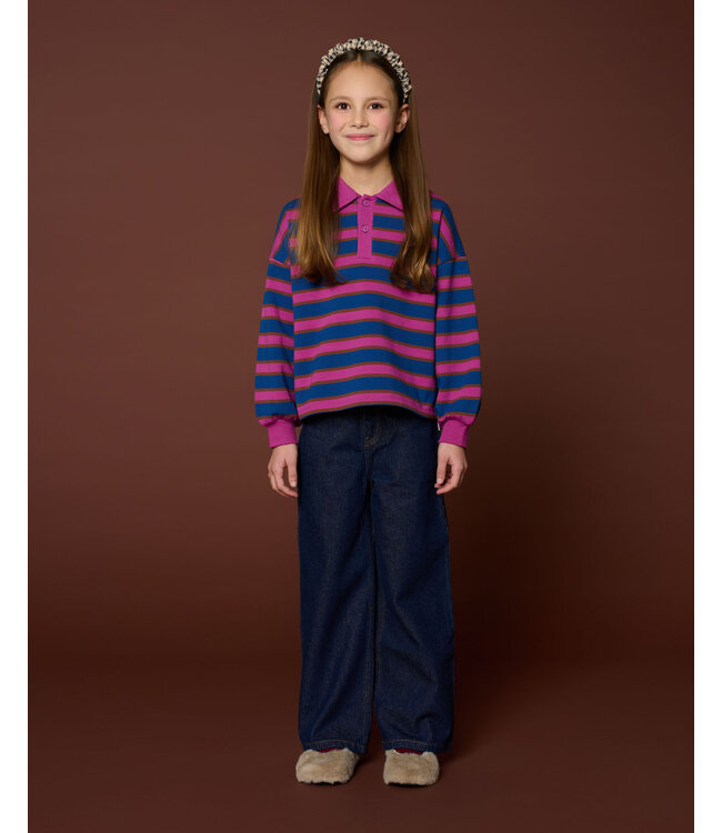 Polo Sweater | Stripe  by Petit Blush