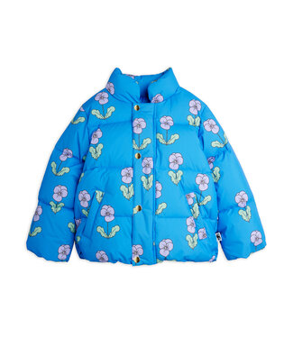 Mini Rodini Violas aop citypuffer Blue by Mini Rodini