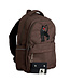 Panther emb school backpack Brown by Mini Rodini