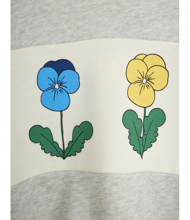 Violas panel sweatshirt Grey Melange by Mini Rodini