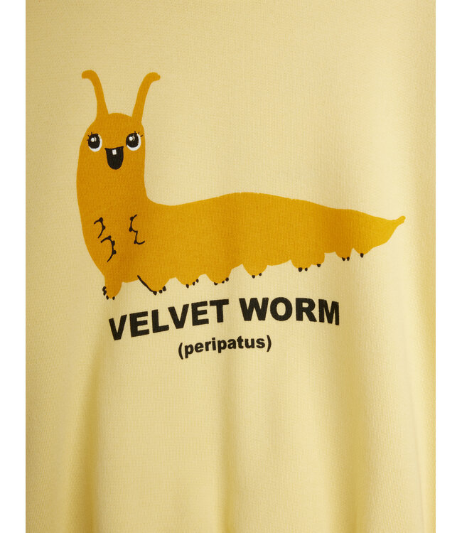 Velvet worm sp sweatshirt Yellow by Mini Rodini