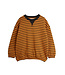 Mini Rodini Striped aop sweatshirt Brown by Mini Rodini