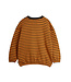 Striped aop sweatshirt Brown by Mini Rodini