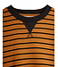 Striped aop sweatshirt Brown by Mini Rodini