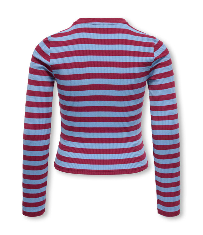 KOGLUPE L/S STRIPE TEE JRS Allure Rumba Red by Kids Only