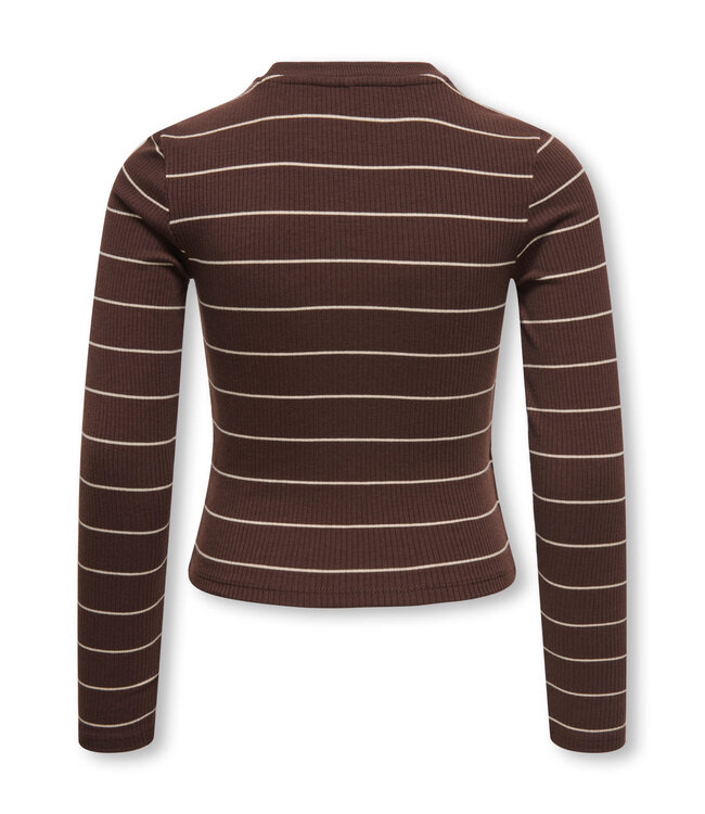 KOGLUPE L/S STRIPE TEE JRS Chicory Coffee Pumice Stone by Kids Only