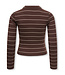 KOGLUPE L/S STRIPE TEE JRS Chicory Coffee Pumice Stone by Kids Only