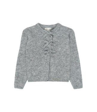 The New TNValencia Knit Cardigan Light Grey Melange by The New