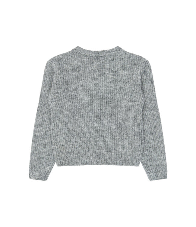 TNValencia Knit Cardigan Light Grey Melange by The New