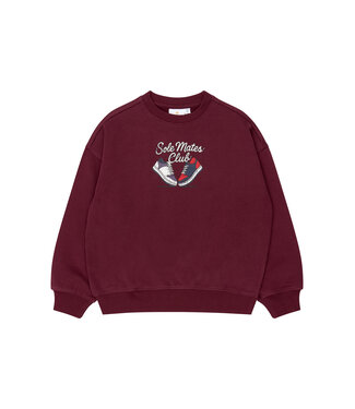 The New TNVitalio OS Sweatshirt Burgundy TN by The New
