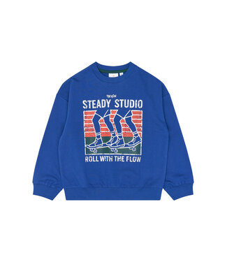 The New TNVern OS Sweatshirt Mazarine Blue by The New