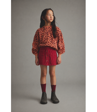 Cozmo wide wale corduroy skirt prune-wide wale corduroy by Cozmo