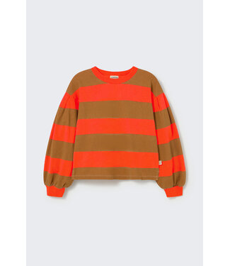 Cozmo rugby striped jersey top spicy orange-rugby striped jersey by Cozmo