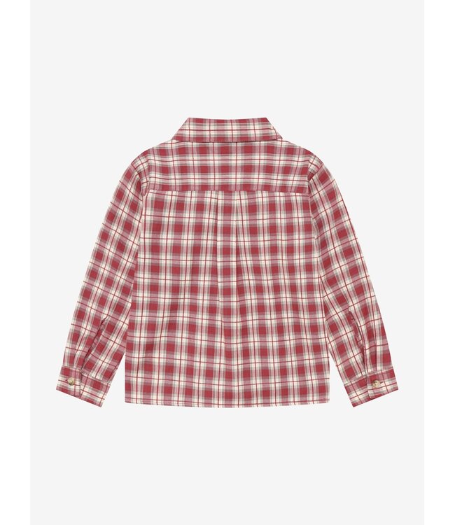 Shirt Longsleeve Check  Rythmic Red by Daily7
