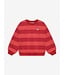 Oversized Sweater Big Stripe Rythmic Red by Daily7