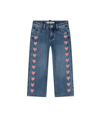 Stains & Stories girls wide leg pants hearts by Stains & Stories