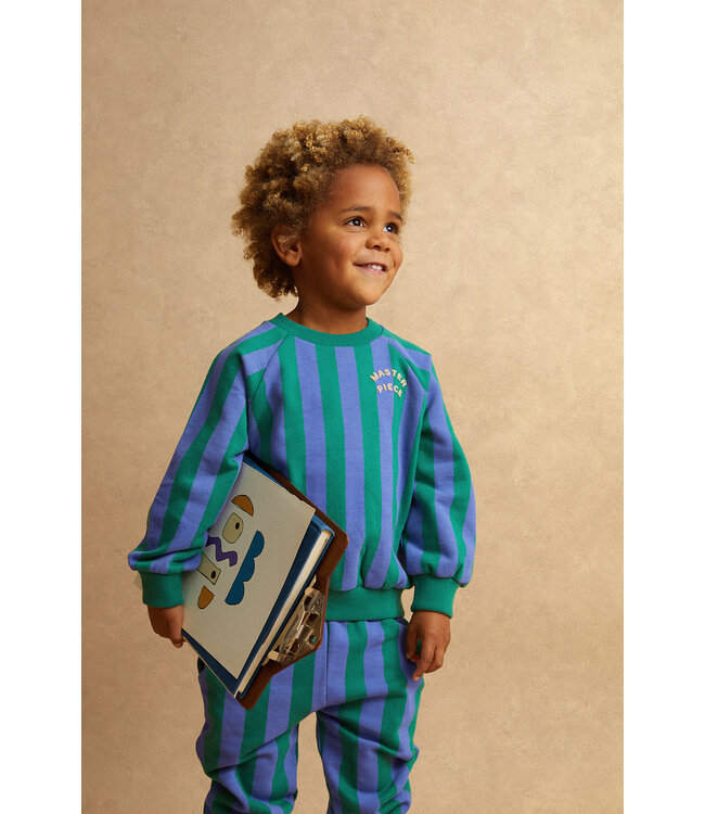 Sweatpants green stripe  by Sproet & Sprout