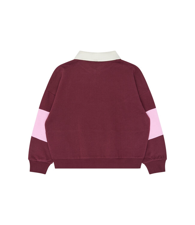 TNVaniza OS Polo Sweatshirt Burgundy TN By The New