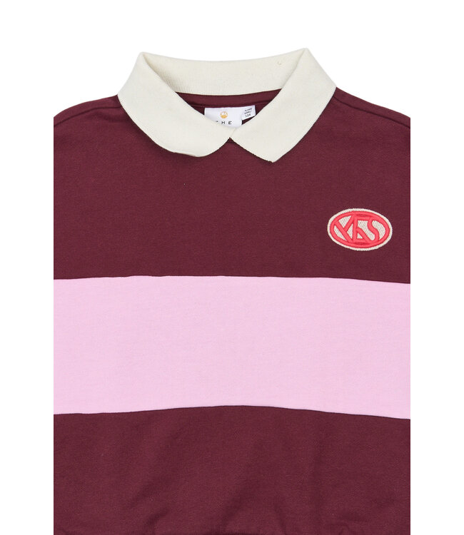 TNVaniza OS Polo Sweatshirt Burgundy TN By The New