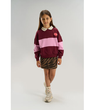 The New TNVaniza OS Polo Sweatshirt Burgundy TN By The New