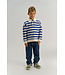 TNVidar OS Polo Sweatshirt Mazarine Blue Striped By The New