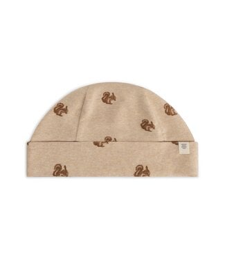 A tiny story baby hat Beige melange by a Tiny story
