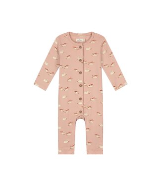 A tiny story baby suit Old pink - zwaan by a Tiny story