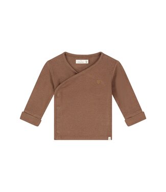 A tiny story baby t-shirt long sleeve Coffee by a Tiny story