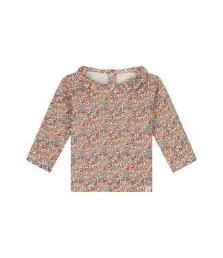 A tiny story baby t-shirt long sleeve Multicolour bloem by a Tiny story