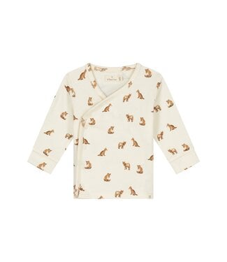 A tiny story baby t-shirt long sleeve Ivory - vos by a Tiny story