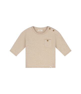 A tiny story baby pullover Beige melange by a Tiny story