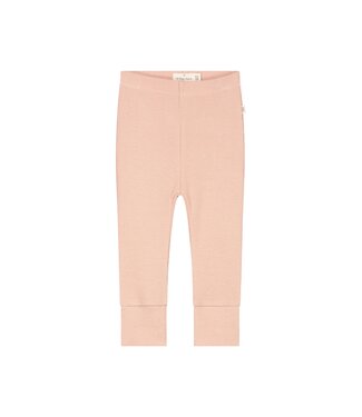 A tiny story baby pants Old pink - fijne rib by a Tiny story