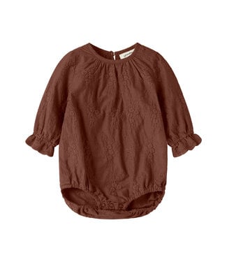 Lil' Atelier NBFNOPA LS LOOSE BODY LIL Mahogany By Lil' Atelier