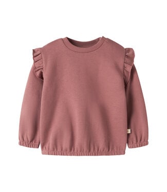 Lil' Atelier NBFKILANO LS LOOSE SWEAT BRU LIL Withered Rose By Lil' Atelier