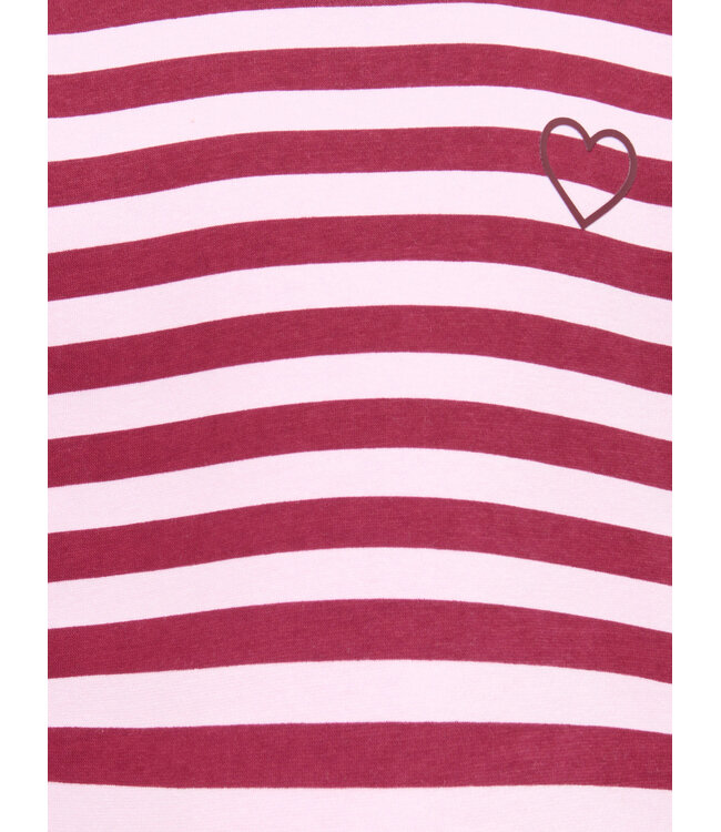 KMGSWEAT LS O-NECK STRAIGHT SWT Cabernet Pink Lady/Heart Cabernet By Kids Only