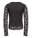 KOGLEIKA LS LACE TOP JRS NOOS Black Coffee By Kids Only