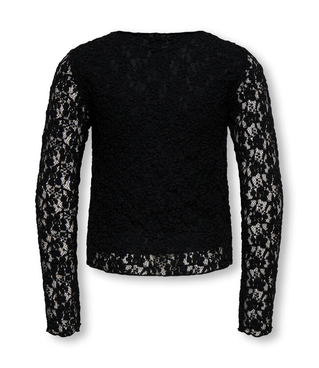 KOGLEIKA LS LACE TOP JRS NOOS Black By Kids Only