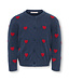 KMGROCA LIFE LS JACQUARD CARDIGAN KNT Navy Blazer Heart/Scooter By Kids Only