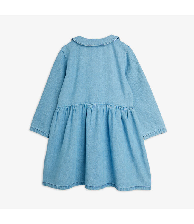 LW denim rabbit sp woven dress Blue By Mini Rodini