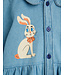 LW denim rabbit sp woven dress Blue By Mini Rodini
