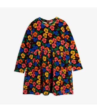 Mini Rodini Violas aop velour dress Multi By Mini Rodini