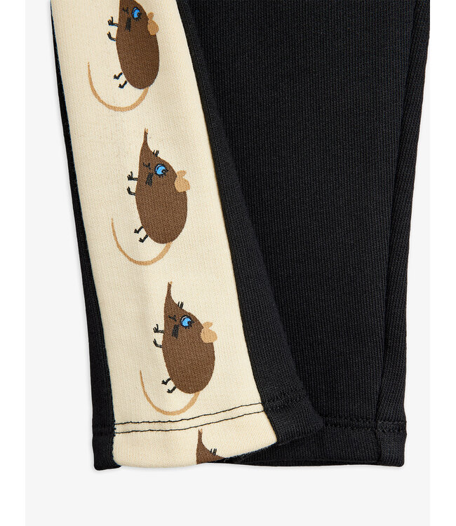 Elephant shrew panel sweatpants Black By Mini Rodini