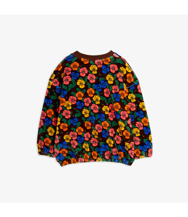 Violas aop velour sweatshirt Multi By Mini Rodini
