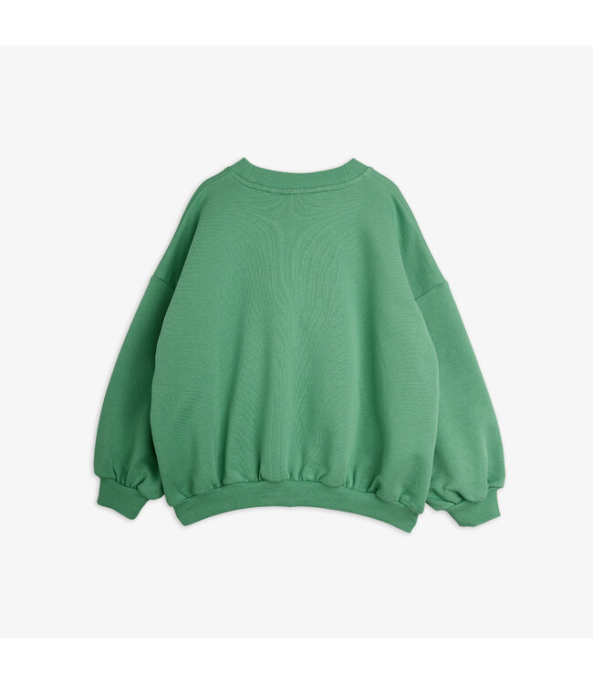 Elephant shrew chenille sweatshirt Green By Mini Rodini